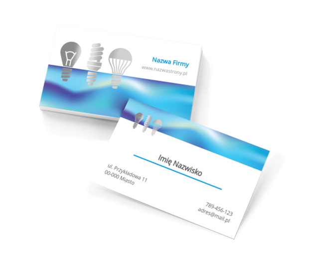 Dodajesz wnętrzom blasku, Budownictwo, Oświetlenie - Wizytówki Netprint szablony online