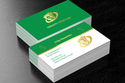 Złoto zawsze ciągnie do złota, Finanse i ubezpieczenia, Kredyty / Pożyczki - Wizytówki Netprint