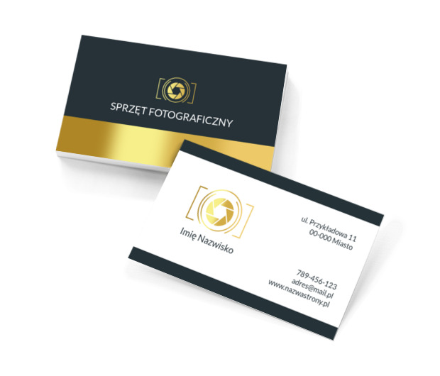 Wysoka jakość, najnowsze techniki, Fotografia, Sprzęt fotograficzny - Wizytówki Netprint szablony online