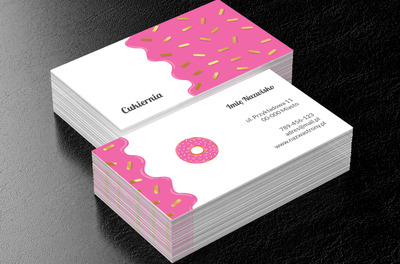 Każdy wpadnie po ciacho, Gastronomia, Cukiernia - Wizytówki Netprint