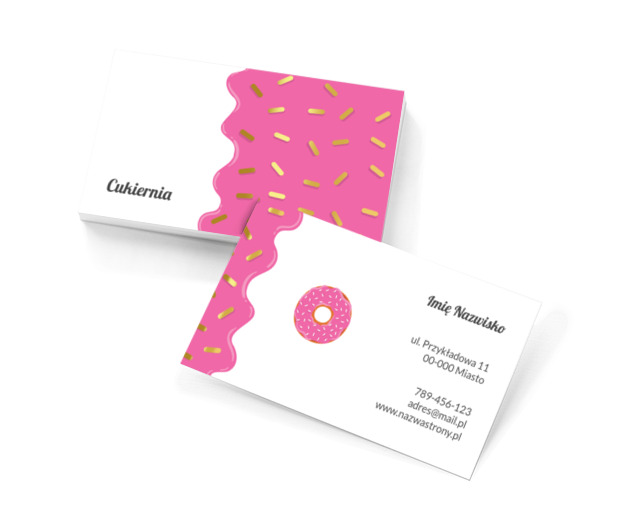 Każdy wpadnie po ciacho, Gastronomia, Cukiernia - Wizytówki Netprint szablony online