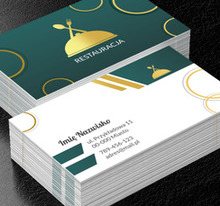 Wytworna reklama, wyborne menu, Gastronomia, Restauracja - Wizytówki Netprint