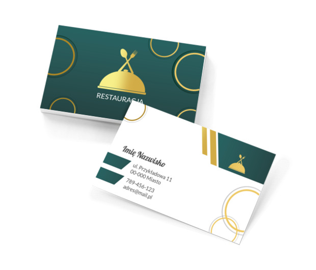 Wytworna reklama, wyborne menu, Gastronomia, Restauracja - Wizytówki Netprint szablony online