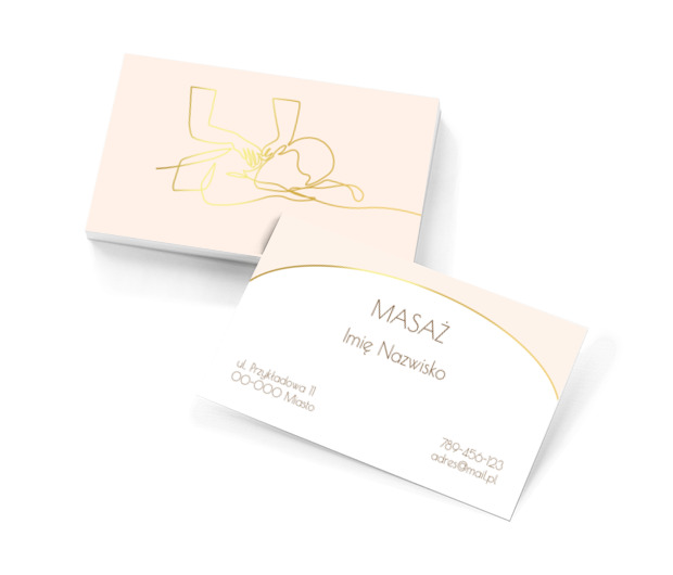 Grafika lekka, jak twój masaż, Medycyna, Masażysta - Wizytówki Netprint szablony online