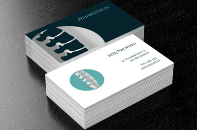 Zwiastun najwyższego poziomu rehabilitacji, Medycyna, Rehabilitacja - Wizytówki Netprint