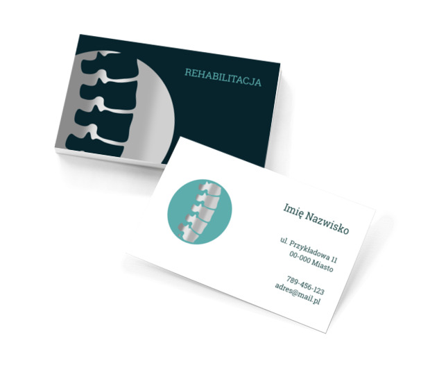 Zwiastun najwyższego poziomu rehabilitacji, Medycyna, Rehabilitacja - Wizytówki Netprint szablony online