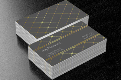 Szykownie, wytwornie i z połyskiem, Motywy, Glamour - Wizytówki Netprint