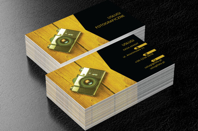 Aparat na deskach, Fotografia, Usługi fotograficzne - Wizytówki Netprint