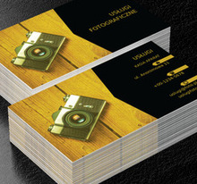 Aparat na deskach, Fotografia, Usługi fotograficzne - Wizytówki Netprint