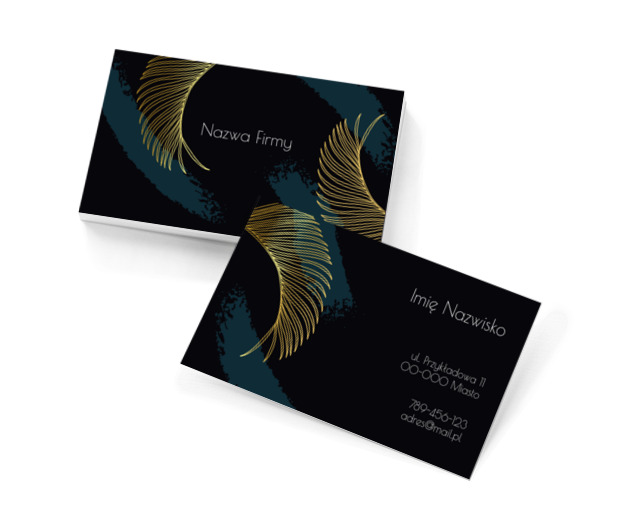 Modna grafika roślinna, Motywy, Roślinne - Wizytówki Netprint szablony online