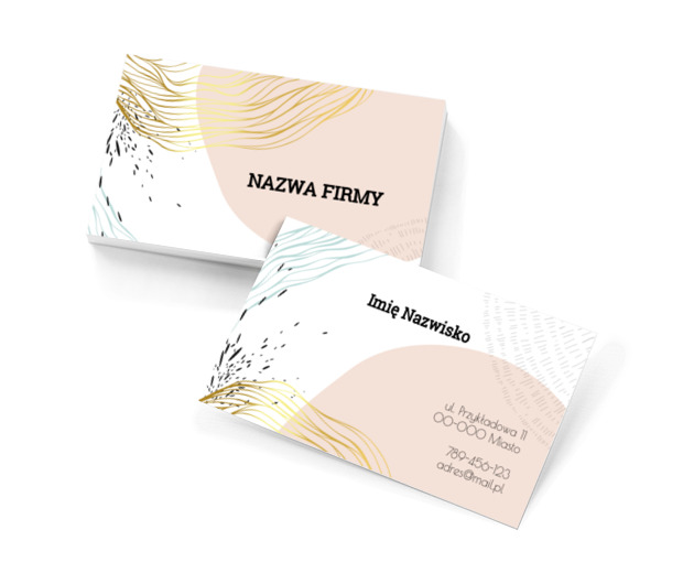 Uniwersalna grafika w pastelach, Motywy, Tła i tekstury - Wizytówki Netprint szablony online