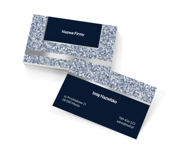 Prostota srebrem podkreślona, Motywy, Uniwersalne - Wizytówki Netprint szablony online