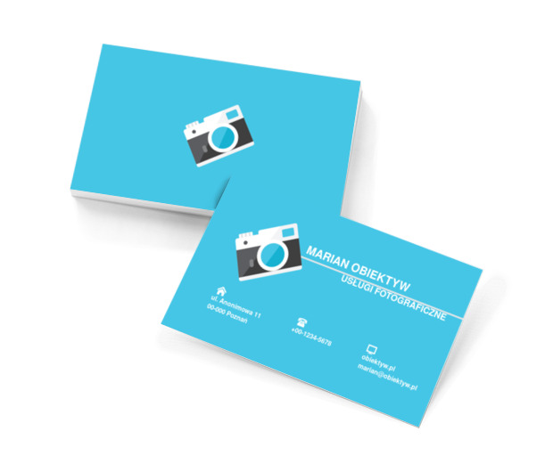Grafika aparatu, Fotografia, Usługi fotograficzne - Wizytówki Netprint szablony online