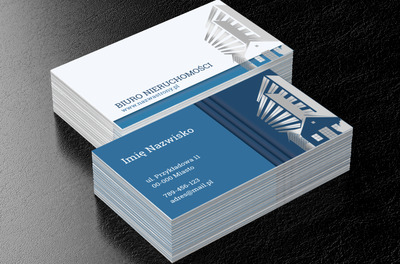 Wyróżnione nieruchomości, Nieruchomość, Biuro nieruchomości - Wizytówki Netprint