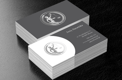 Wizytówka dla prestiżowej kancelarii, Prawo, Adwokat - Wizytówki Netprint