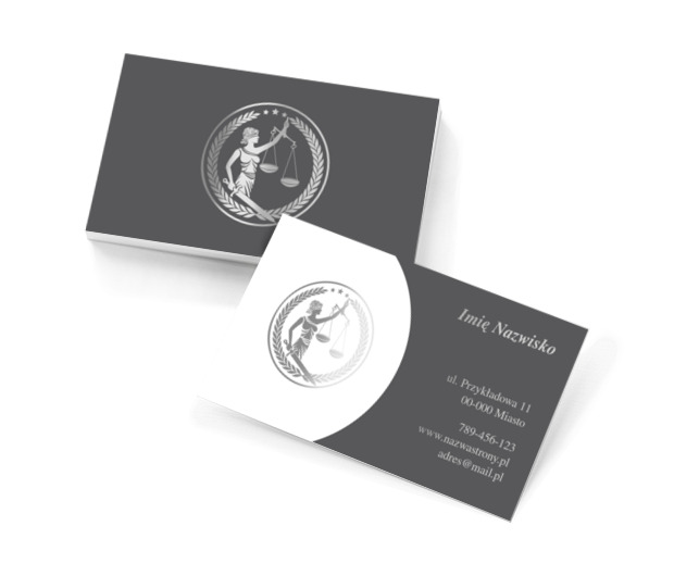 Wizytówka dla prestiżowej kancelarii, Prawo, Adwokat - Wizytówki Netprint szablony online