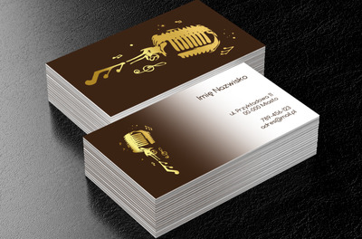 Klasyka, ale cała w złocie, Rozrywka, Zespół muzyczny - Wizytówki Netprint