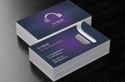 Nowoczesne imprezy tylko z tobą, Rozrywka, DJ - Wizytówki Netprint