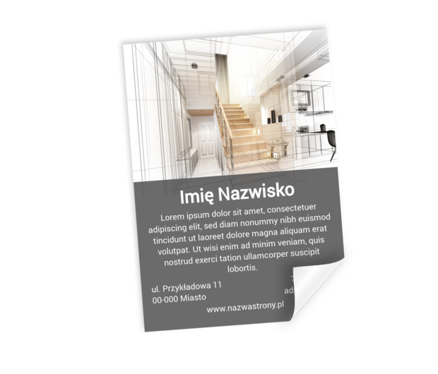 Czytelnie i modnie podane informacje, Budownictwo, Aranżacja wnętrz  - Plakaty Netprint szablony online