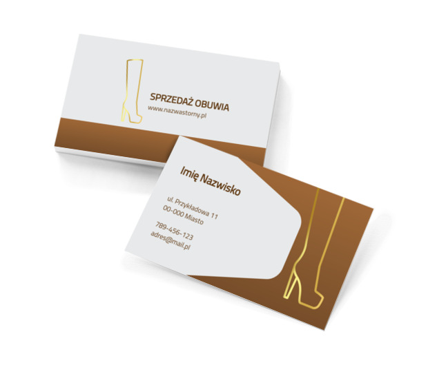 Gwarancja najwyższej jakości, Sprzedaż, Obuwie - Wizytówki Netprint szablony online