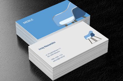 Diabeł tkwi w szczegółach, Sprzedaż, Meble - Wizytówki Netprint