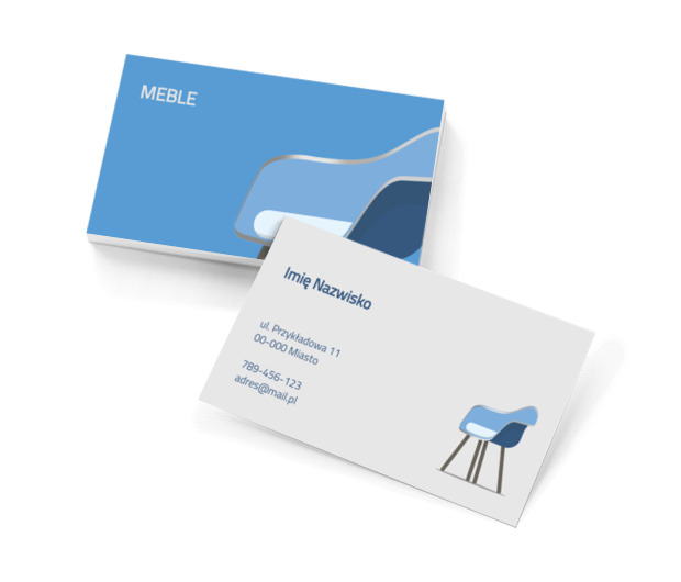 Diabeł tkwi w szczegółach, Sprzedaż, Meble - Wizytówki Netprint szablony online