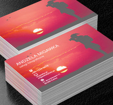 Zachód słońca, Fotografia, Usługi fotograficzne - Wizytówki Netprint