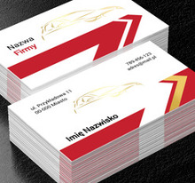 Odrobina złotego luksusu, Transport, Wypożyczalnia samochodów - Wizytówki Netprint