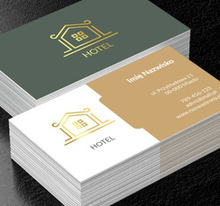 Złoto kocha mieszkać w hotelach, Turystyka, Hotel, Motel, Pensjonat  - Wizytówki Netprint