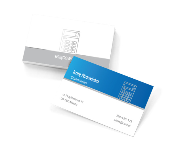 Prosto, analitycznie, ale efektownie, Usługi biurowe, Księgowość - Wizytówki Netprint szablony online