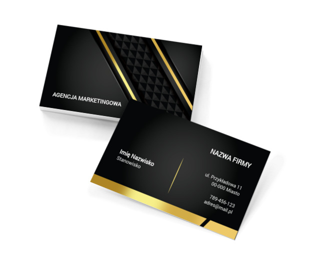 W reklamie liczy się blask, Usługi biurowe, Agencja marketingowa - Wizytówki Netprint szablony online