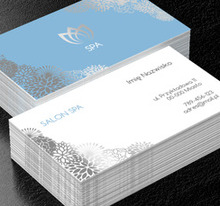 Srebro, które podkreśla prestiż salonu, Zdrowie i uroda, SPA - Wizytówki Netprint