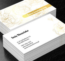 Zachęcamy klientki pastelami, Zdrowie i uroda, Salon kosmetyczny - Wizytówki Netprint