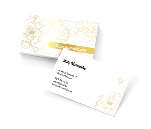 Zachęcamy klientki pastelami, Zdrowie i uroda, Salon kosmetyczny - Wizytówki Netprint szablony online