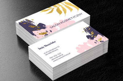 Modna kolorystyka i styl, Zdrowie i uroda, Salon kosmetyczny - Wizytówki Netprint