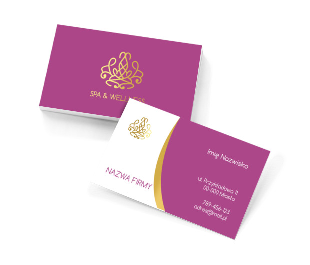 Orientalne zaproszenie do raju, Zdrowie i uroda, SPA - Wizytówki Netprint szablony online