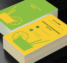 Drink z cytryną, Gastronomia, Bar - Wizytówki Netprint