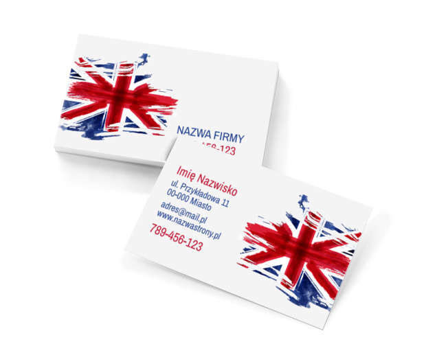 Sugestywna i efektowna reklama, Edukacja, Nauka języków obcych - Wizytówki Netprint szablony online