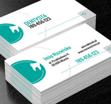 Medyczne skojarzenia kolorów, Medycyna, Stomatologia - Wizytówki Netprint