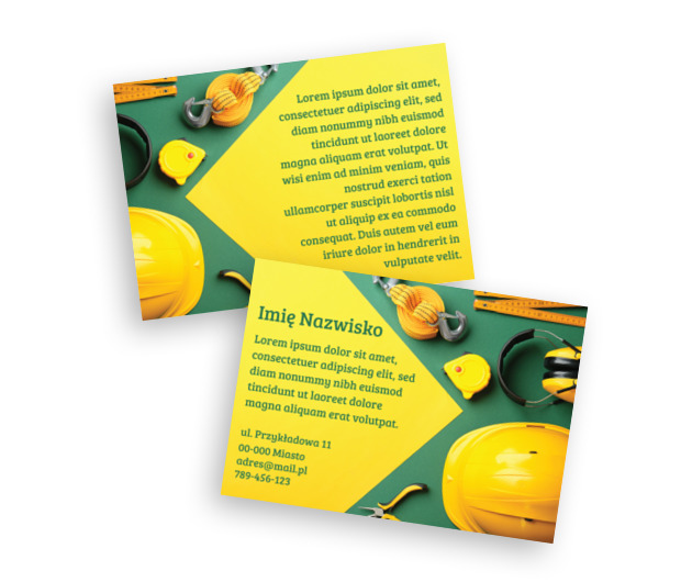 Mała ulotka, wielka moc przebicia, Budownictwo, Firma budowlana - Ulotki Netprint szablony online