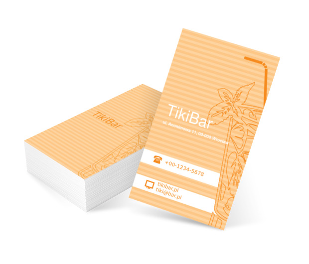 Bambusowa mata, Gastronomia, Bar - Wizytówki Netprint szablony online