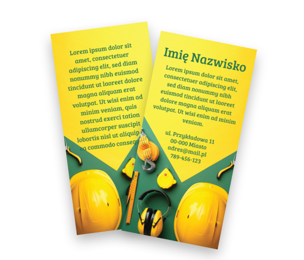 Reklama dynamiczna dla remontowców, Budownictwo, Firma budowlana - Ulotki Netprint szablony online