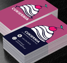 Wisienka na torcie, Gastronomia, Cukiernia - Wizytówki Netprint