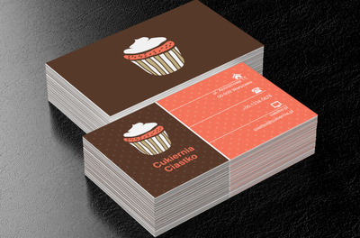 Smakowita babeczka, Gastronomia, Cukiernia - Wizytówki Netprint