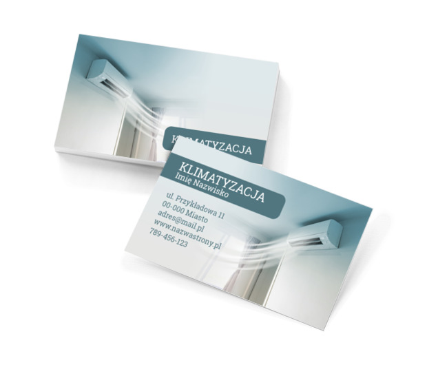 Wieje chłodem i dobrą reklamą, Budownictwo, Remont i Wykończenia - Wizytówki Netprint szablony online