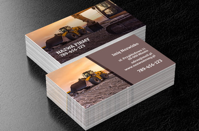 Od razu wiadomo, o co chodzi, Budownictwo, Wynajem sprzętu - Wizytówki Netprint