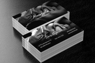 Nastrojowo i zachęcająco, Medycyna, Masażysta - Wizytówki Netprint