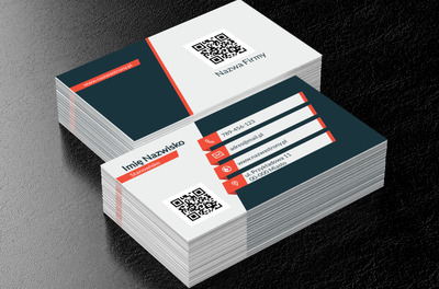 Dane dobrze uporządkowane, Motywy, Kod QR - Wizytówki Netprint