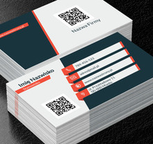 Dane dobrze uporządkowane, Motywy, Kod QR - Wizytówki Netprint