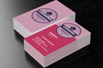 Amerykańska muffinka, Gastronomia, Cukiernia - Wizytówki Netprint